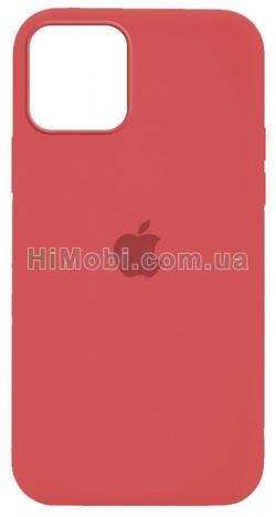 Накладка Silicone Case Full iPhone 12/ 12 Pro (25) Camellia