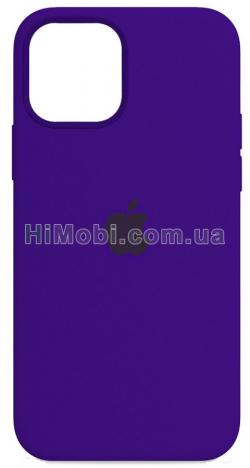Накладка Silicone Case Full iPhone 12/ 12 Pro (34) Purple