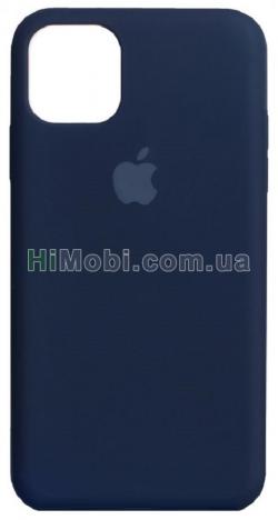 Накладка Silicone Case Full iPhone 12/ 12 Pro (36) Blue cobalt