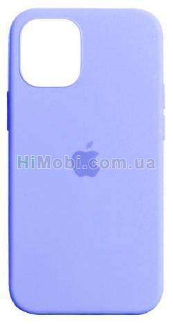 Накладка Silicone Case Full iPhone 12/ 12 Pro (39) Elegant purple
