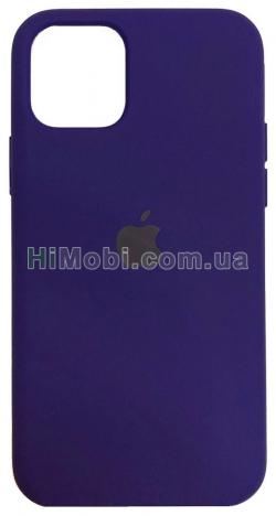 Накладка Silicone Case Full iPhone 12/ 12 Pro (43) Grape