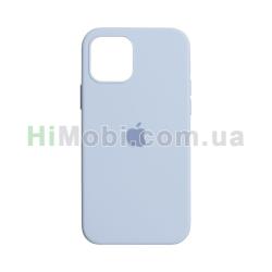 Накладка Silicone Case Full iPhone 12/ 12 Pro василькова (5)