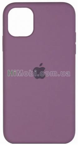 Накладка Silicone Case Full iPhone 12/ 12 Pro (68) Blackcurrant