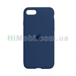 Накладка Silicone Case Full iPhone 7 / iPhone 8 / SE 2020 темно-синя (8)