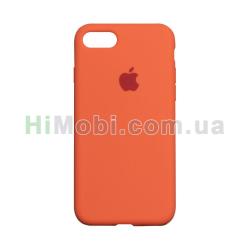 Накладка Silicone Case Full iPhone 7 / iPhone 8 / SE 2020 апельсинова (13)