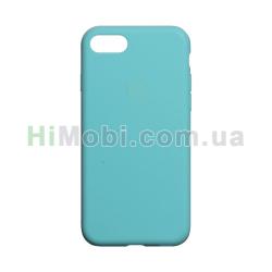 Накладка Silicone Case Full iPhone 7 / iPhone 8 / SE 2020 синьо-блакитна (21)
