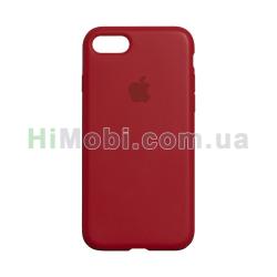 Накладка Silicone Case Full iPhone 7 / iPhone 8 / SE 2020 бордова (31)