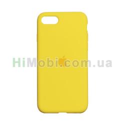 Накладка Silicone Case Full iPhone 7 / iPhone 8 / SE 2020 яскраво-жовта (50)