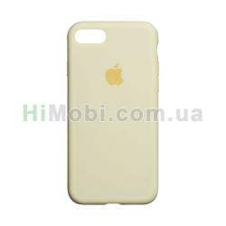Накладка Silicone Case Full iPhone 7 / iPhone 8 / SE 2020 ніжно-жовта (51)