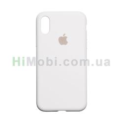 Накладка Silicone Case Full iPhone XS Max (09) White