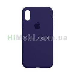Накладка Silicone Case Full iPhone XS Max (34) Purple