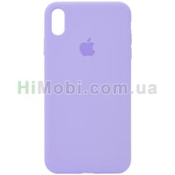 Накладка Silicone Case Full iPhone XS Max (39) Elegant purple
