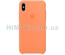 Накладка Silicone Case iPhone XS Max (49) Papaya
