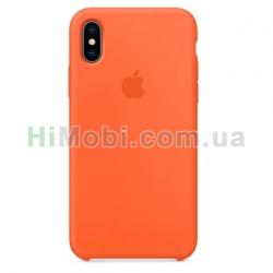 Накладка Silicone Case iPhone XS Max (13) Orange