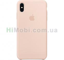 Накладка Silicone Case iPhone XS Max (19) Pink sand