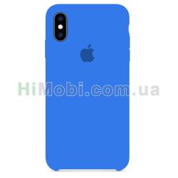 Накладка Silicone Case iPhone XS Max (03) Royal blue