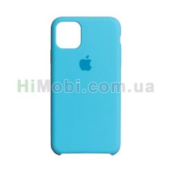 Накладка Silicone Case iPhone 11 Pro Max блакитна (16)