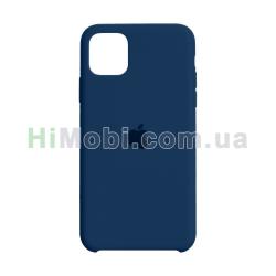 Накладка Silicone Case iPhone 11 Pro синя (20)