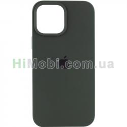 Накладка Silicone Case Full iPhone 11 (35) Dark olive