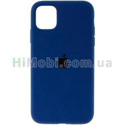 Накладка Silicone Case Full iPhone 11 (36) Blue cobalt