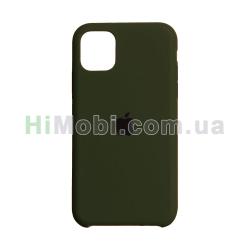 Накладка Silicone Case iPhone 11 Pro Max (45) Army green