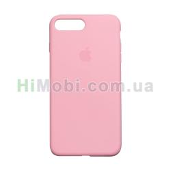 Накладка Silicone Case Full iPhone 7 Plus / iPhone 8 Plus світло-рожева (6)