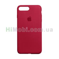 Накладка Silicone Case Full iPhone 7 Plus / iPhone 8 Plus бордова (31)