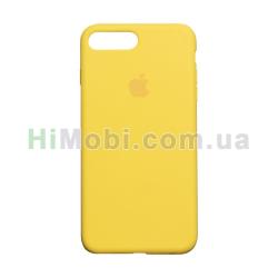 Накладка Silicone Case Full iPhone 7 Plus / iPhone 8 Plus кислотно-жовта(41)
