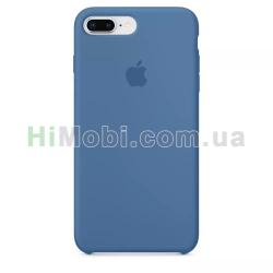 Накладка Silicone Case iPhone 7 Plus/ iPhone 8 Plus (46) Cosmos blue