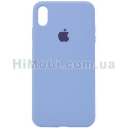 Накладка Silicone Case Full iPhone XS Max (05) Lilac