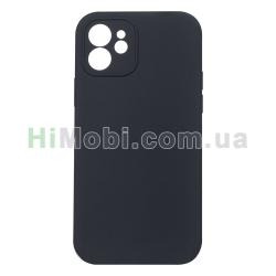Накладка Silicone Case Full iPhone 11 Square (18) Black
