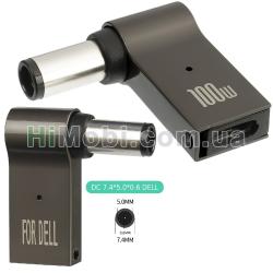Адаптер для заряджання ноутбуків DELL Type-C-DC 7.4-5.0-0.6 100 W