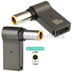 Адаптер для заряджання ноутбуків Type-C-DC 7.9-5.6-0.9 100 W