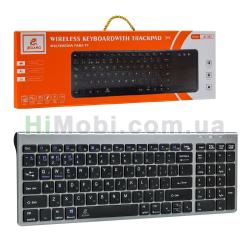 Клавіатура JJEQANG JB-386 Bluetooth Keyboard бездротова Gray