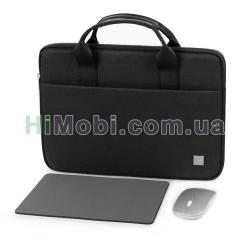 Сумка для ноутбука Wiwu Genius Combo Set 15.6/ 16 + мишка та коврик Black