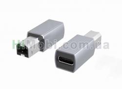 Адаптер Grey Type-C (мама) to USB-B (папа)