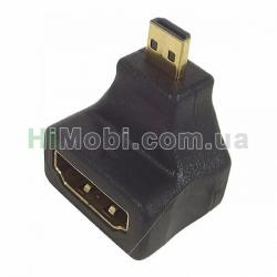Перехідник адаптер HDMI (мама) - micro HDMI (тато) угол 90° Cabelexpert