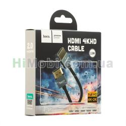Кабель HDMI-HDMI Hoco UA12 4KHD 1.5m чорний