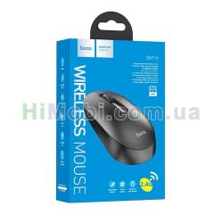 Мишка бездротова Hoco GM14 Platinum wireless 2.4G чорна