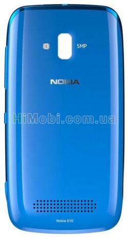 Задня кришка Nokia 610 Lumia синя оригінал