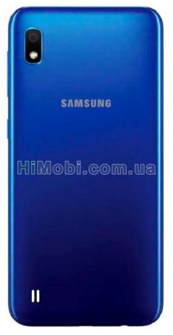 Задня кришка Samsung A105 Galaxy A10 (2019) синя оригінал + скло камери