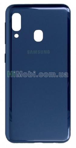 Задня кришка Samsung A202 Galaxy A20e (2019) синя