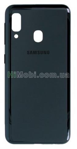 Задня кришка Samsung A202 Galaxy A20e (2019) чорна