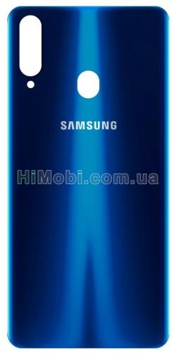 Задня кришка Samsung A207 Galaxy A20s (2019) синя оригiнал