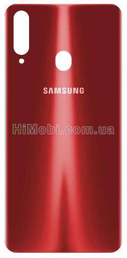 Задня кришка Samsung A207 Galaxy A20s (2019) червона оригiнал