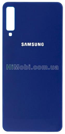 Задня кришка Samsung A750 Galaxy A7 (2018) синя оригінал