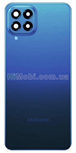 Задня кришка Samsung M336 B Galaxy M33 Blue + скло камери оригiнал