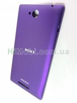 Задня кришка Sony C2305 S39h Xperia C фіолетова оригінал