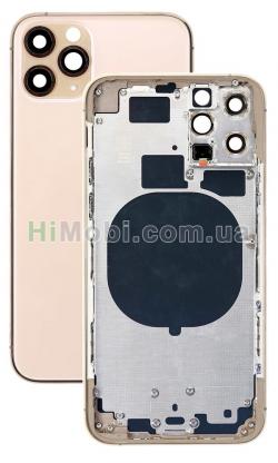 Корпус iPhone 11 Pro Gold (металева рамка/ корпус) оригінал