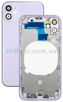 Корпус для iPhone 11 пурпурна (металическая рамка / корпус) оригінал знятий з телефону